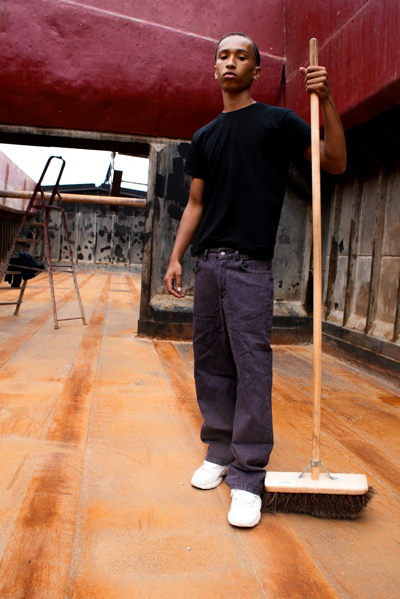 KEEP IT CLEAN - LOOSE PANT - PURPLE/BLACK