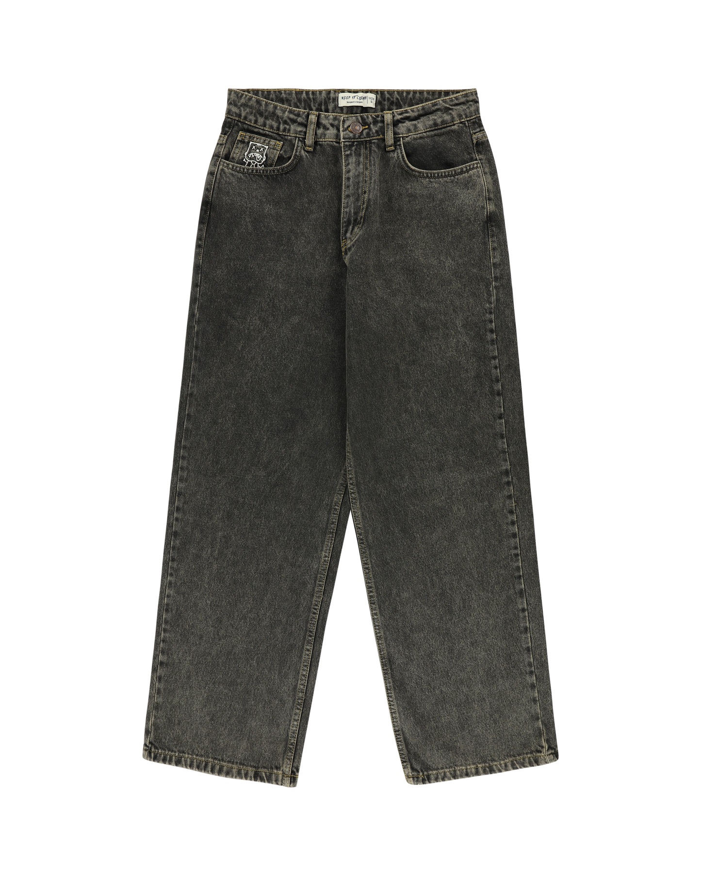 KEEP IT CLEAN - LOOSE PANT - FADED BLACK
