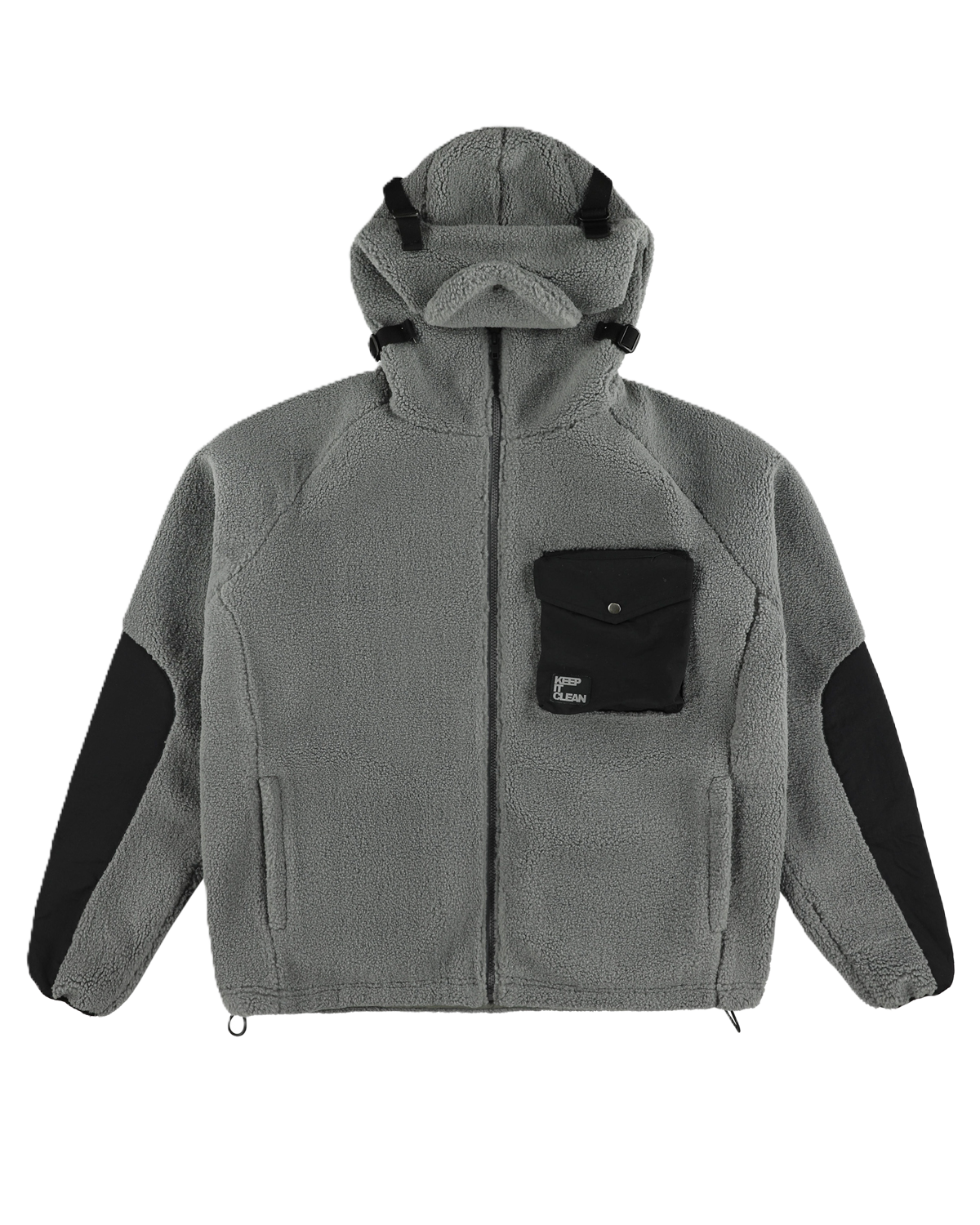 K.I.C. URBAN SHERPA JACKET ASH GREY
