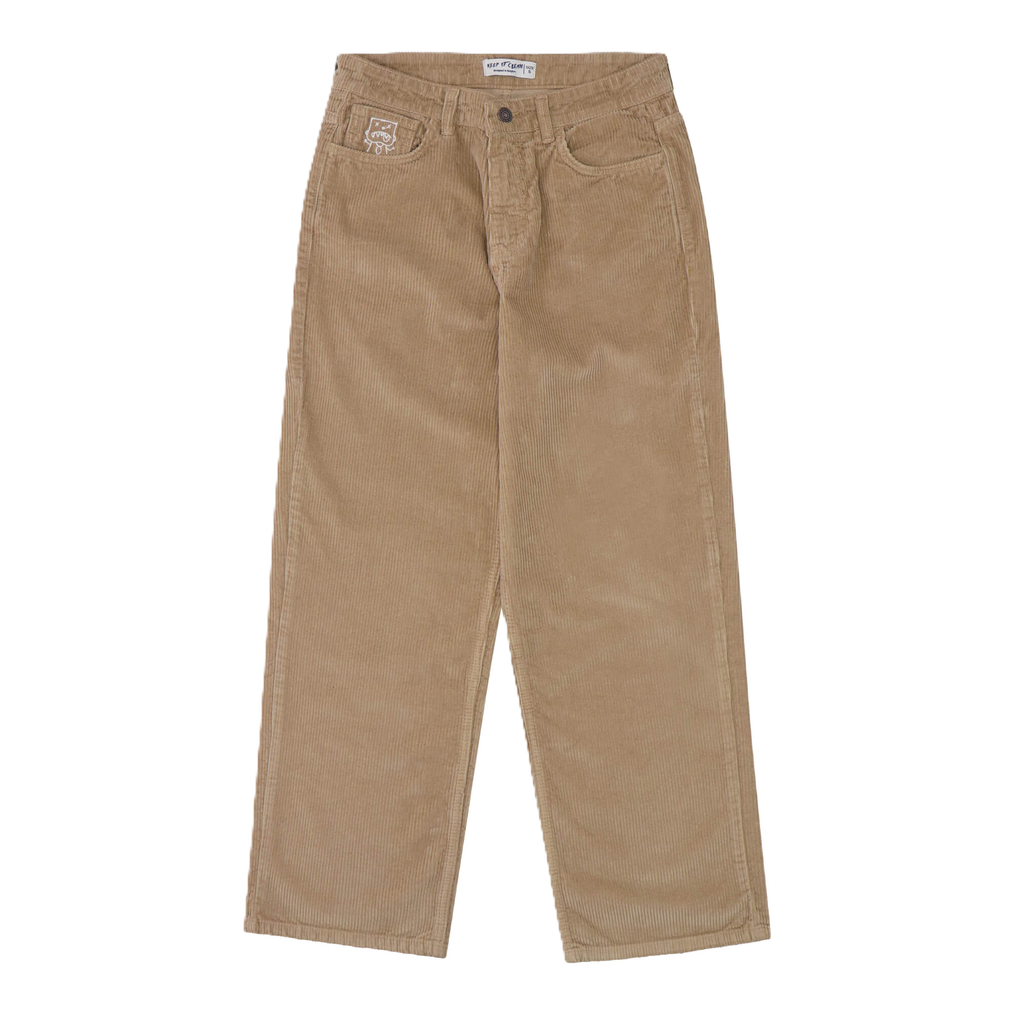 KEEP IT CLEAN - LOOSE PANT CORDUROY - SAND BEIGE