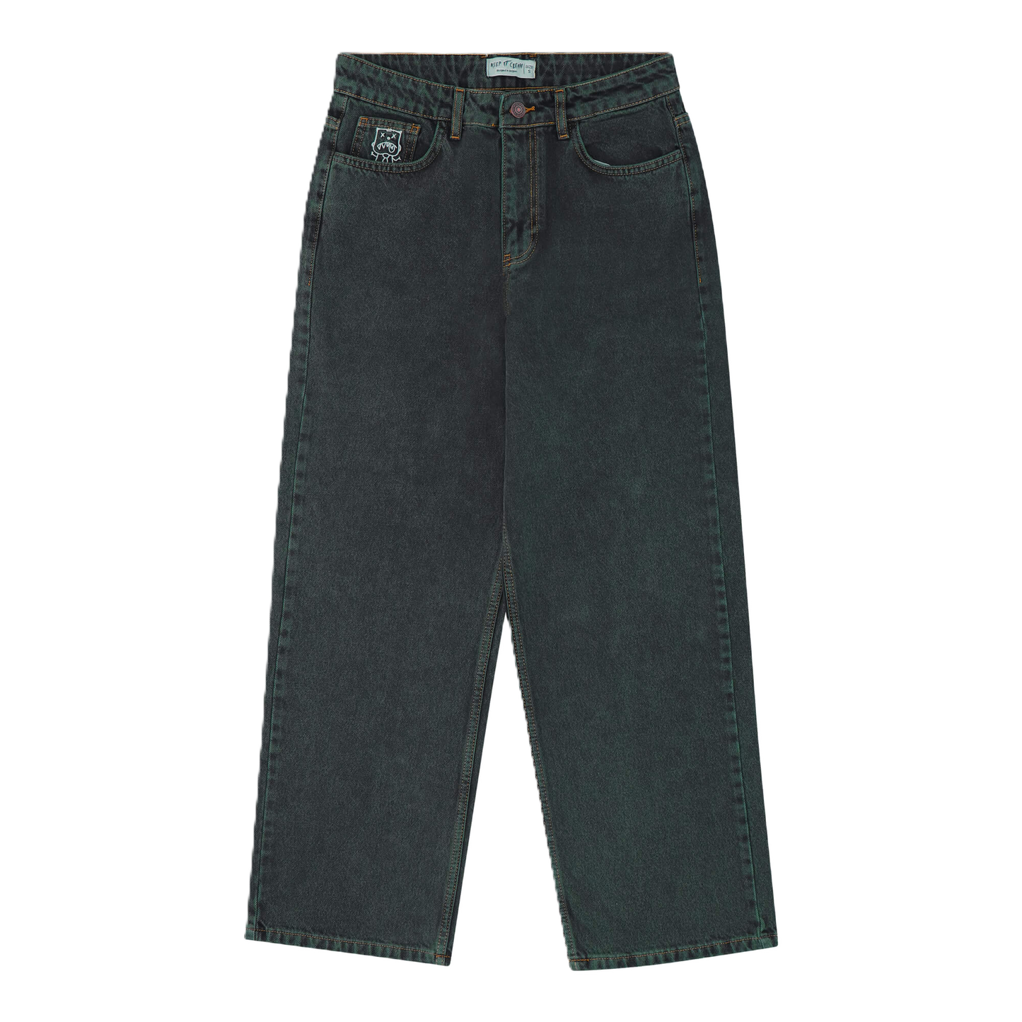 KEEP IT CLEAN - LOOSE PANT - PETROL OVERDYE