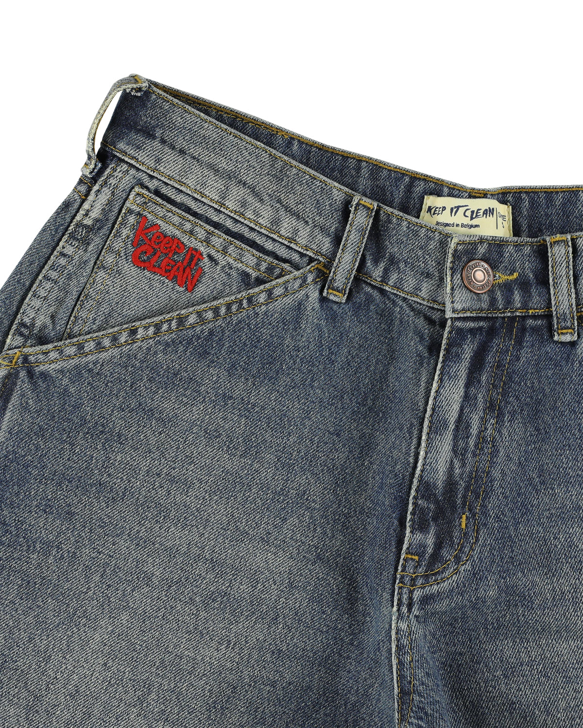 KEEP IT CLEAN - RELAXED PANTS BLUE VINTAGE