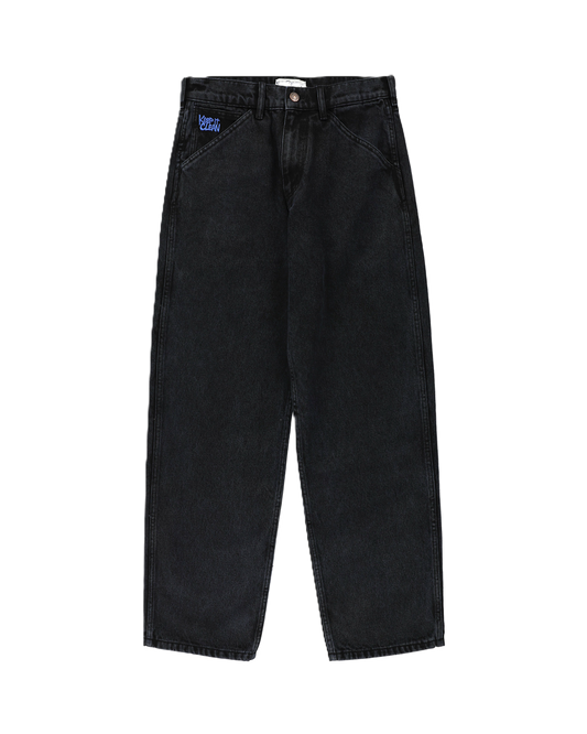 KEEP IT CLEAN - RELAXED PANTS BLACKBLUE OVERDYE