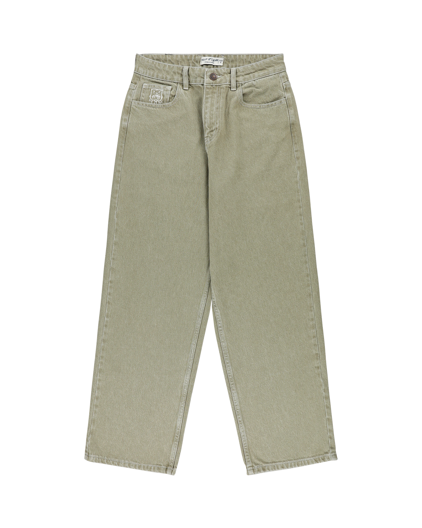 KEEP IT CLEAN - LOOSE PANT LIGHT SAGE