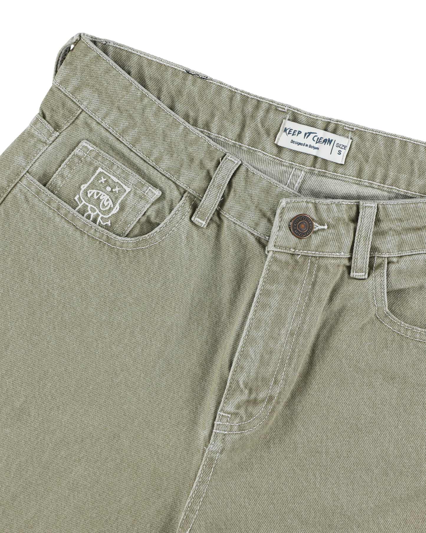 KEEP IT CLEAN - LOOSE PANT LIGHT SAGE