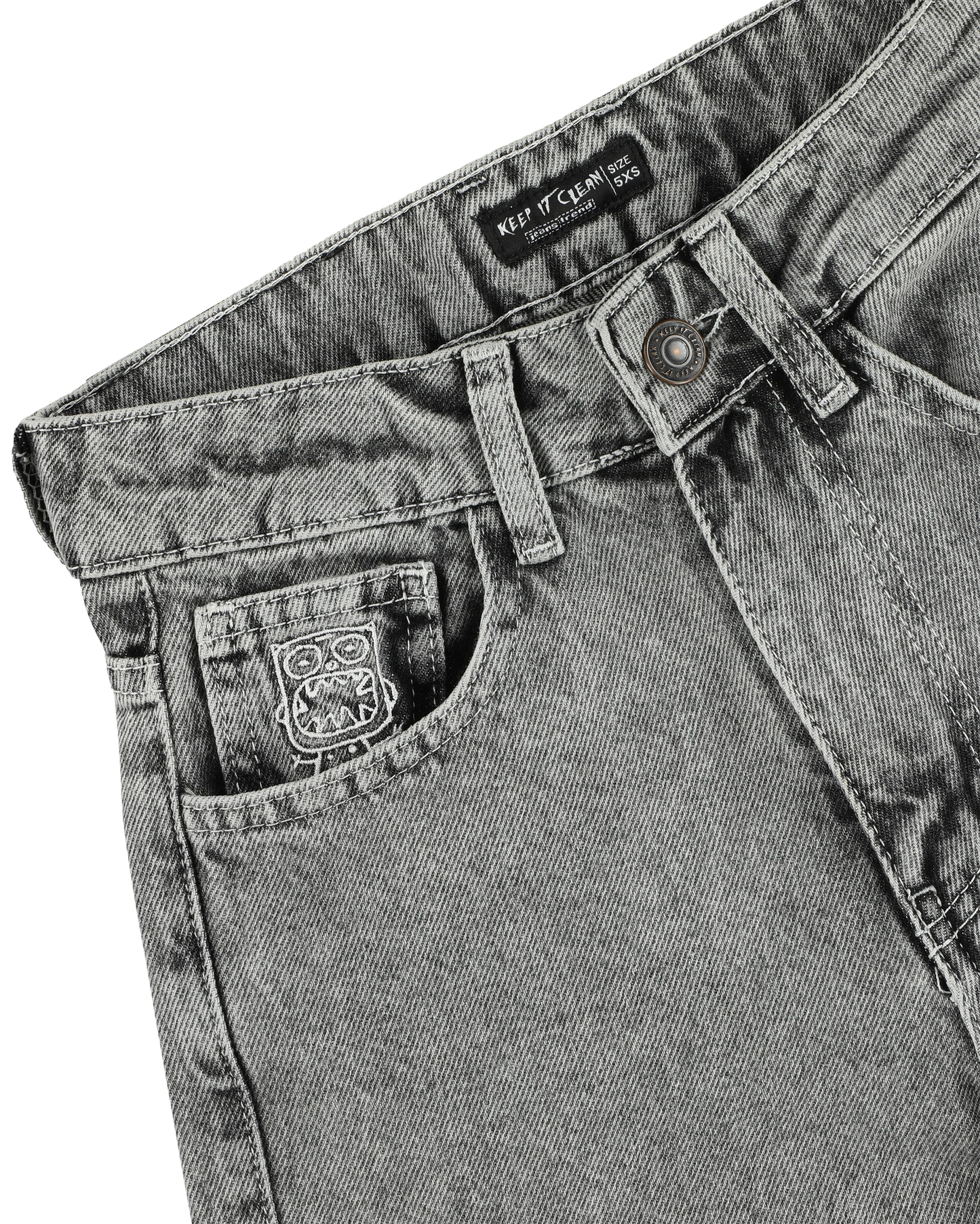 KEEP IT CLEAN - LOOSE PANT - SILVER