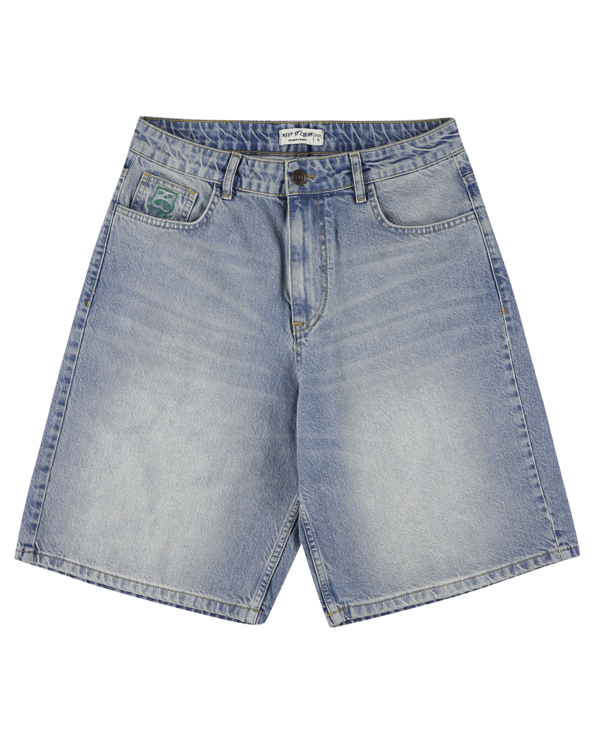 KEEP IT CLEAN - LOOSE SHORT - BLUE GRAFFITI TAG