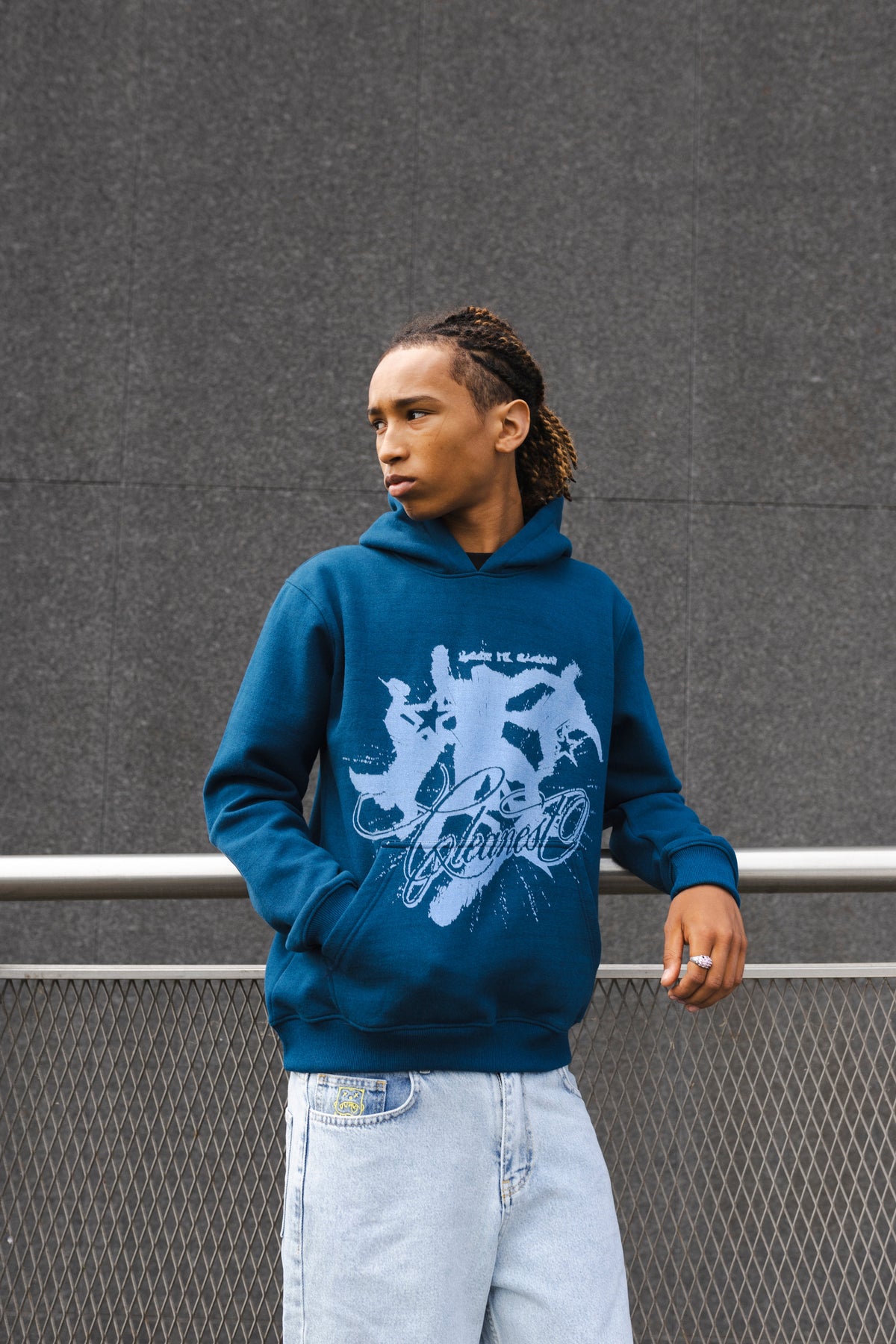 KEEP IT CLEAN - CLEANEST HOOD - PETROL BLUE