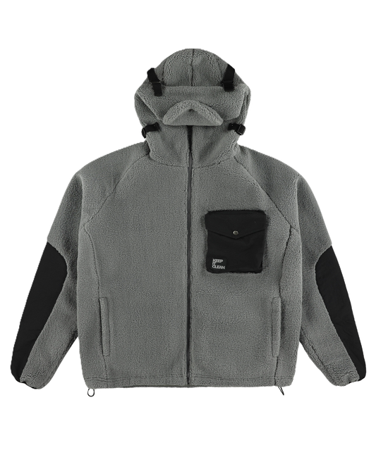 K.I.C. URBAN SHERPA JACKET ASH GREY