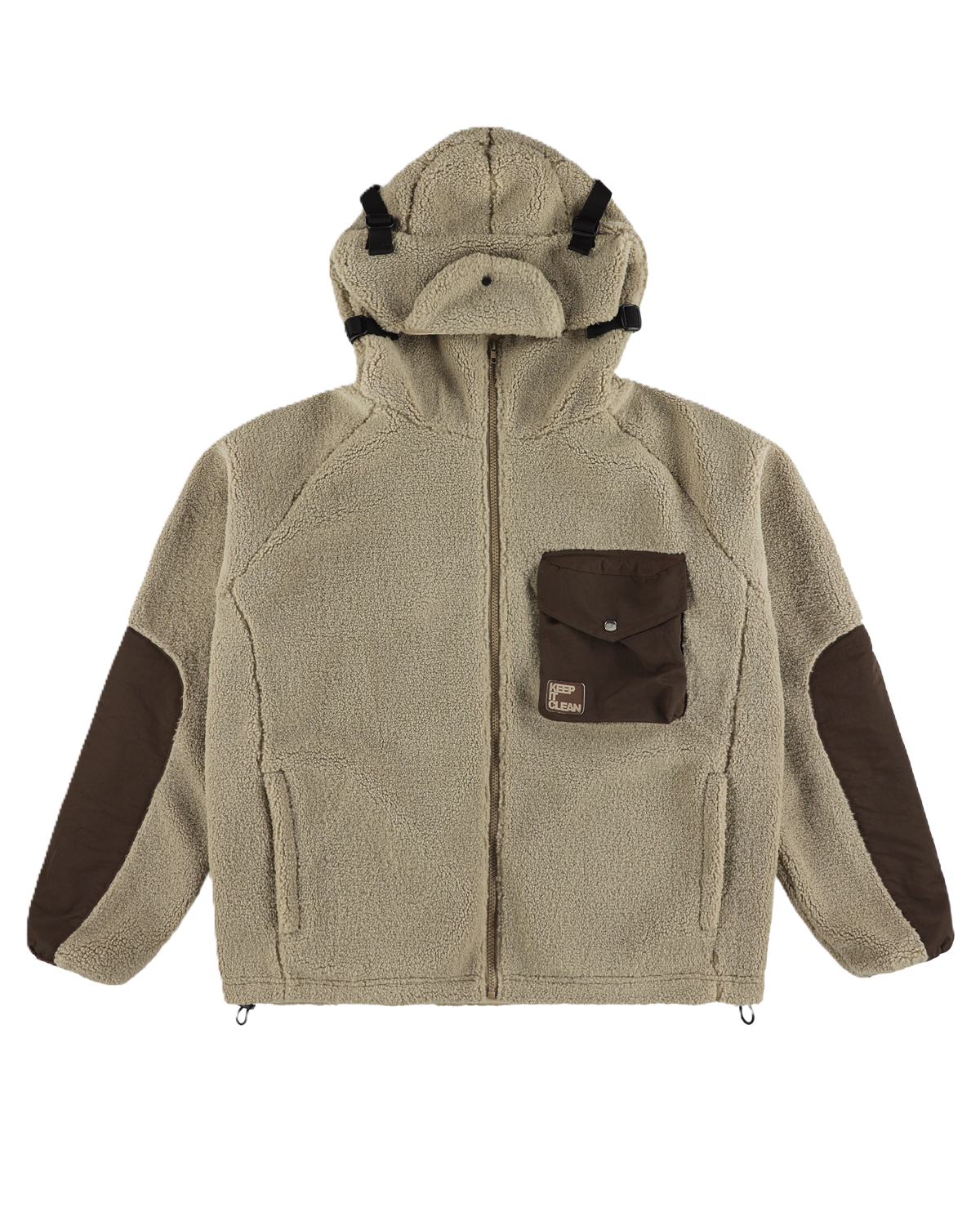 K.I.C. URBAN SHERPA JACKET MOCHA BROWN