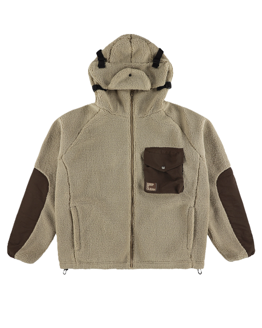 K.I.C. URBAN SHERPA JACKET MOCHA BROWN