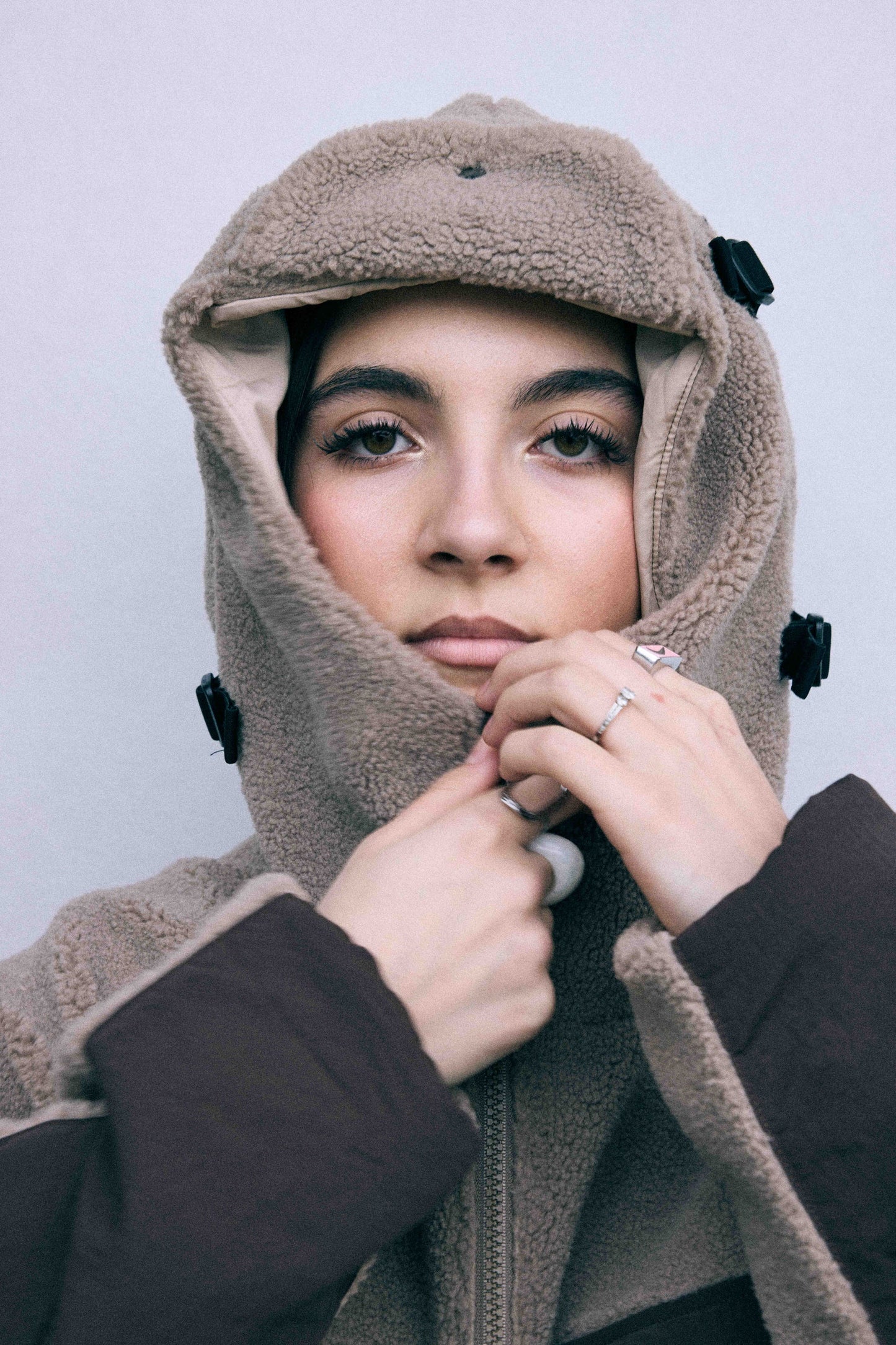 K.I.C. URBAN SHERPA JACKET MOCHA BROWN