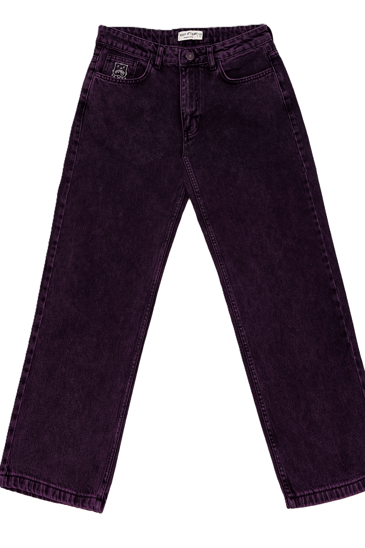 KEEP IT CLEAN - LOOSE PANT - PURPLE/BLACK