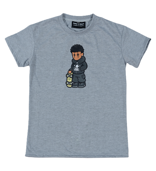 KEEP IT CLEAN - SKATERBOY -HEATHER GREY